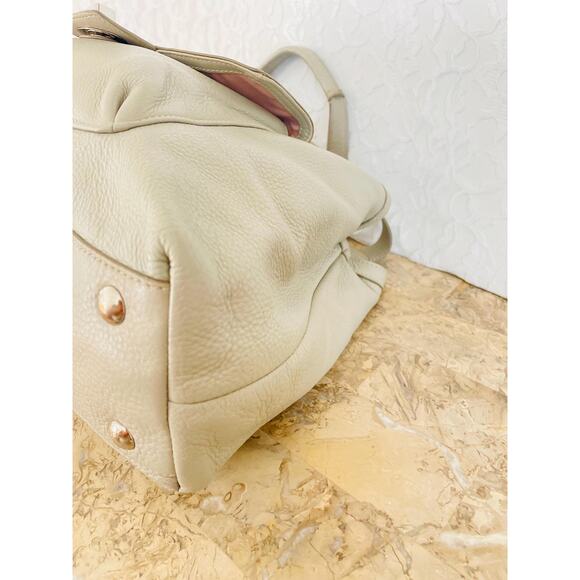 Coach penelope light gray pebble Leather Satchel BAG PURSE shoulder bag F19044 - Picture 8 of 10